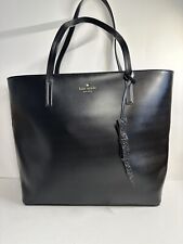 Kate Spade Pretty Karla Black Smooth Leather Tote Seton Drive New without tags