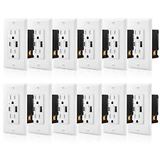USB Type C Wall Outlet 4.2A Dual High Speed Receptacle with Smart Chip UL 12Pack - South El Monte - US