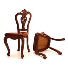 1:12 Scale Miniature Wooden Dining Chair Dollhouse Vintage Furniture Accessories