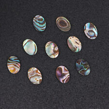 10 Pcs Shell Jewelry Parts Funny Earrings Accessories Handmade Colorful Oval