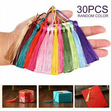 30Pcs/Set Silky Tassels Crafts for Souvenir Bookmarks Jewelry Making Accessories