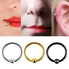 Ear Hoop Nose Ring Septum Helix Body Jewelry Nose Piercing Ring Punk Gothic 1pc