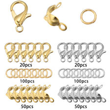 340PCS Jump Rings Split Lobster Clasps Hooks For DIY Jewelry Making Necklace