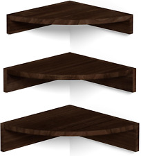 Corner Shelf Wall Mount, Set of 3 Floating Shelves for Storage and Display, Rust - Toronto - Canada