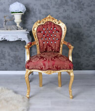 Rococo armchair baroque chair armchair upholstered chair armchair baroque chair red