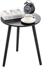 Black round Side Table, Black End Table for Small Spaces, Simple Nightstand for - Toronto - Canada