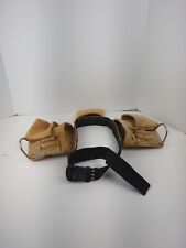 AWP Leather Tool Belt Apron Construction Suede Brown Adjustable L-490 Sturdy