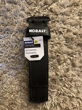 Kobalt Leather Work Tool Belt -General Construction Belt, Black *New