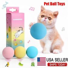 Cat Toys Gravity Ball Smart Touch Sounding Toys Interactive Pet Squeak Balls - US