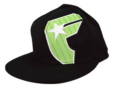 Famous Brand Apparel Fame Classic Badge Flex Fit Black Stretch Fit Cap Hat L/XL