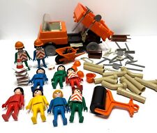 1975 VTG Playmobil System Construction Truck Set W/Figures & Tools & Accessories