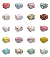 Ambesonne Ice Cream Ottoman Cover 2 Piece Slipcover Set and Ruffle Skirt - Toronto - Canada