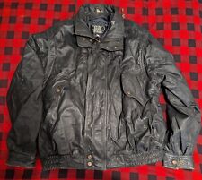 Antonio Giovanni 100% Leather Jacket - Sz XXL Retro Vintage Motorcycle.