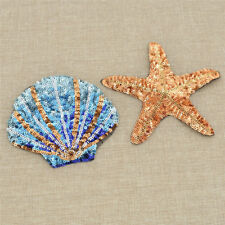 Cartoon Starfish Shell Patch Applique Sew-On Sewing Craft Decor Accessories