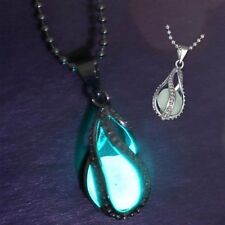 NEW Women The Little Mermaid's Teardrop Glow in Dark Pendant Necklace Jewelry