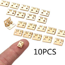 10-100pcs Mini Brass Hinge For Small Craft Door Box Accessories Gold 8 X 10mm