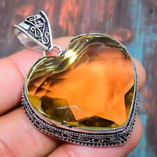 Citrine Gemstone Handmade Gift Jewelry Pendant 1.97 c576"