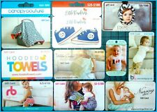 10 BABY GIFT CARDS - Custom Snappies, Leggings, Seven Baby, Ruffle Bums + BONUS!