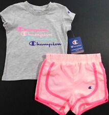 T-SHIRT & SHORTS SET--CHAMPION--Girl 2 Pc ACTIVEWEAR--SIZE 2T--BRAND NEW