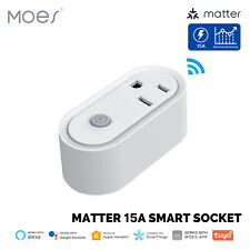 MOES Matter Smart Plugs WiFi Outlet 15A Energy Monitoring Alexa Google APP Timer - Monroe Township - US