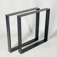 Industrial Metal Table Legs - SQUARE, Set of 2, Steel Dining Desk Table Legs - Toronto - Canada