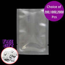 2.25x3.5in Clear Polythlene Heat/Vacuum Sealable Food-Safe Open Top Bag M12