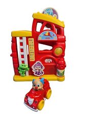 Fisher Price Laugh & learn Monkeys Smart Stages Firehouse With Car Batteries Inc - Port Clinton - US