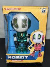 TALKING POSABLE SMART MINI ROBOT BODY KIDS TOYS STEM DIE-CAST Green #8971 USB - Dover - US