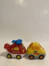 Vtech Go Go Smart Wheels Red HELICOPTER Chopper Vehicle Car Kids Toy Works Lot - Hurdle Mills - US