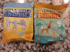 2 WENDYS KIDS MEAL Toys WILD WILD ANIMALS SMART LINKS - ELEPHANT, GIRAFFE NEW - Harrisburg - US