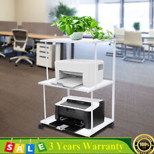 Modern Movable Laptop Printer Small Cart Rolling Laptop Stand Office White Table - Toronto - Canada