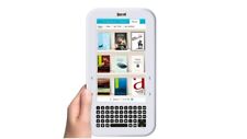 Sharper Image Literati Wi-Fi Wireless Reader 7 White w/Black eBook! Great Deal!"