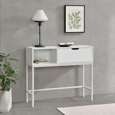 en.casa console table console hallway side table wall table 92x30x80 cm white