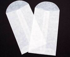 1000 - 2 x 3.5" Glassine Bags - Wax Envelopes - Safe For Food, Grease Resistant"