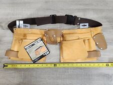 Voyager Tool Belt Suede Leather Pouch Bag Work 10 Pocket Construction Labor