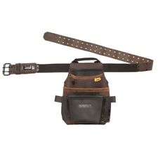 DeWALT DWST550115 Durable Leather Construction Tool Pouch w/ Belt