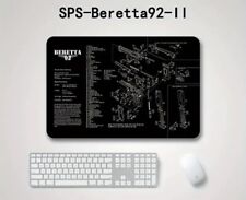 Beretta 92 Cleaning Mat With Breakdown Schematics Parts Diagram