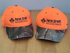 Farm Credit Of East Central Oklahoma Cap/Hat Hook & Loop • Camo Bill Safety Oran