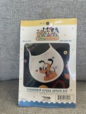 Disney Babies Counted Cross Stitch Bib Item #113125 Baby Pluto Bib Leisure Arts