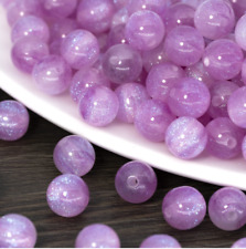 Fine glitter powder Resin round bead Necklace bracelet material accessories