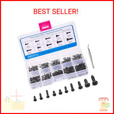 Small Multi-Purpose Micro Screws Assortment Kit - Pack of 1000 - 10 Kinds M1 M1. - Vermillion - US