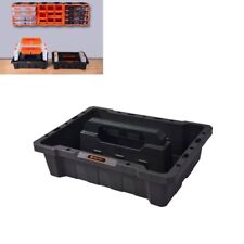 20.5 in. Black Plastic Tote Tray heavy-duty construction for extra durability