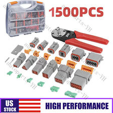 1500PC Deutsch DT Connector Plug Kit With Genuine Deutsch Crimp Tool Auto Marine