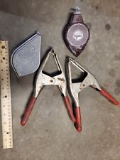 Large Spring Clamps And Chalk Line Stanley Straight Line Construction Tools