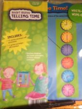 EDUCATIONAL SMART SLATES TELLING TIME TEACHES CHILDREN TIME CONCEPT--NEW ITEM - Brick - US