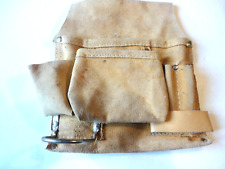 Six Pocket Leather Tool Pouch Carpenter,Construction,Framers,Handyman