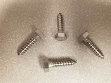 1/4 Hex Head Lag Screws Stainless Steel All Lengths Quantities - Placentia - US