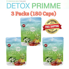 3x DTX Detox Primme Precious Skin High Fiber Slim All Natural Extract 180 Caps - Toronto - Canada