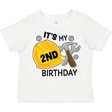 Inktastic Its My 2nd Birthday With Construction Tools Toddler T-Shirt Birthdays