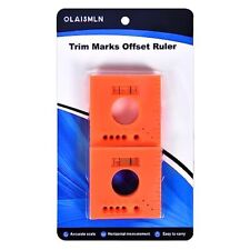 2 Pcs Trim Marks Offset Ruler With Level Trim Reveal Tool Construction Trim Tool